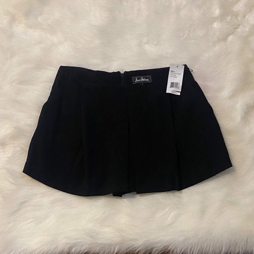 Sam Edelman Black Skort with Pleated Front